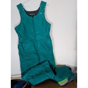 Vintage Arcticwear Arctco Snow Bibs Mens Large Green Insulated Snowmobile Pants